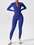 Wanda | Langærmet / kortærmet jumpsuit med lynlås - Langærmet Lille blå - Sets - Damer New old_google Sale Sets Sportstøj - Fashionfordays