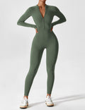 Wanda | Langærmet / kortærmet jumpsuit med lynlås - Langærmet Turkis - Sets - Damer New old_google Sale Sets Sportstøj - Fashionfordays