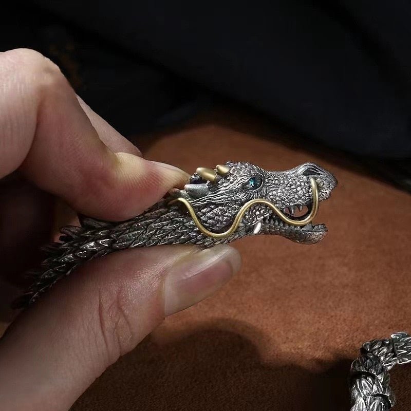 Håndlavet dragearmbånd i sølv - - - betchlet - Fashionfordays