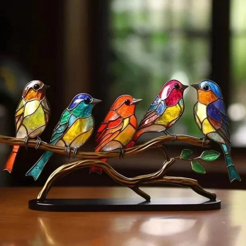 GlassBirds - Ornamenter til filialens skrivebord - Harmonisk - - home old - FashionforDays