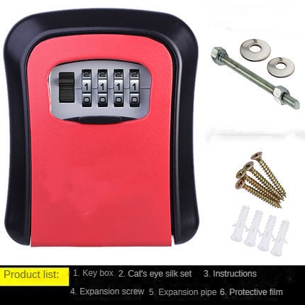 Generic™ - Nøgleboks til adgangskode - Rød - - houseware old - FashionforDays