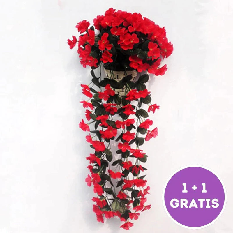 GarlandPlant™ - Levende kunstig hængende orkidéklase - Rød - 0 - old - FashionforDays