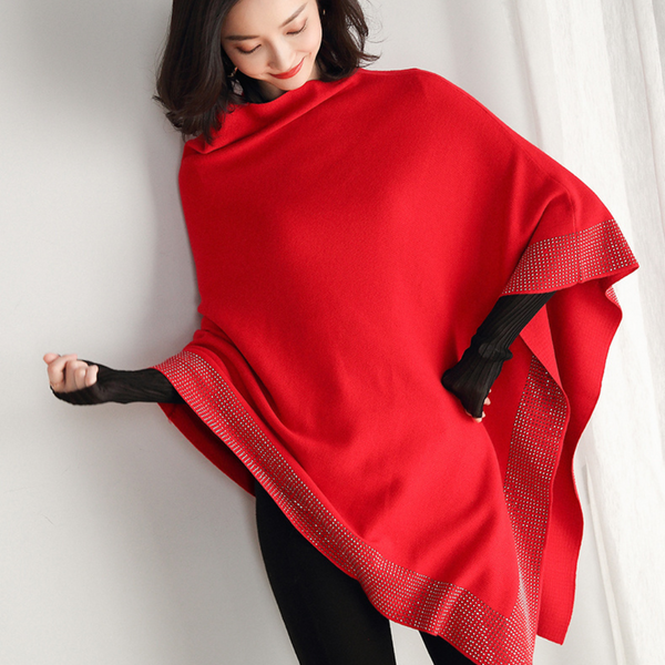 Terese ™ skinnende tørklæde til kvinder - Rød - - old - FashionforDays