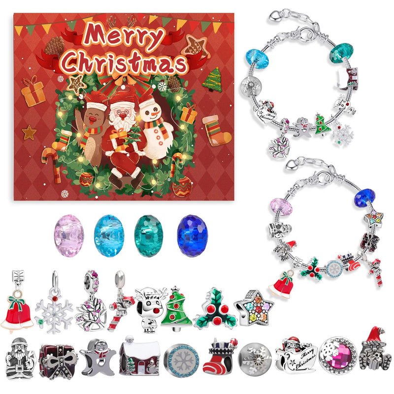 AdventCalendar™- Julekalender-kit til smykkefremstilling - Mary Christmas ( Specialudgave) - - old - FashionforDays