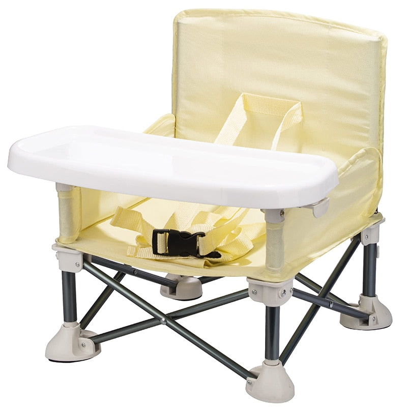 BoostBuddy™ - Sæde til småbørn - Gul - - baby essentials babystol bærbar stol børnestol foldbar stol gaveidé høj stol old selepude småbørnsstol Trend - FashionforDays