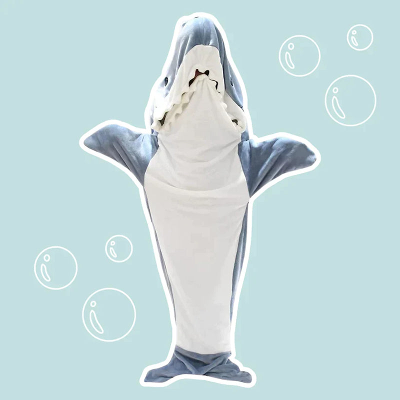 SnugShark™ - Hyggelig hættetrøje med hajtæppe - - - Kinderen old - FashionforDays