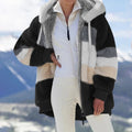 Julie™ - Polstret frakke i kontrastfarver - Sort - - best kl old - FashionforDays