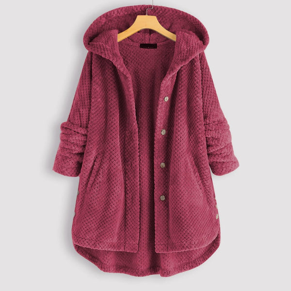 Hooded™ - Lang jakke til kvinder - Lyserød - - old - FashionforDays